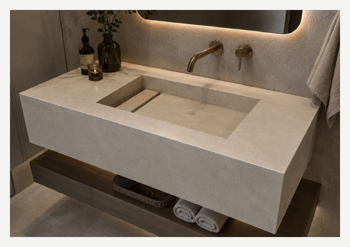 Lavabo esculpido